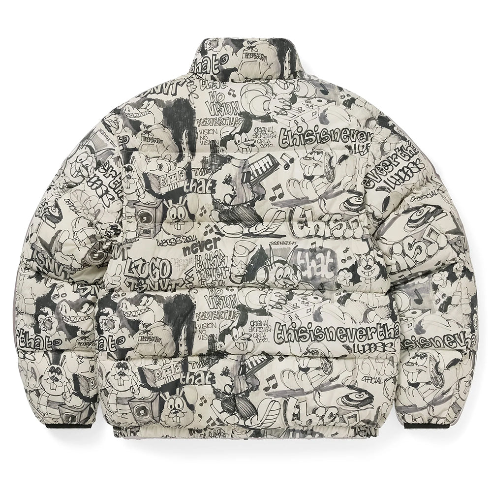 This Is Never That Pertex T Down Jacket - Graffiti