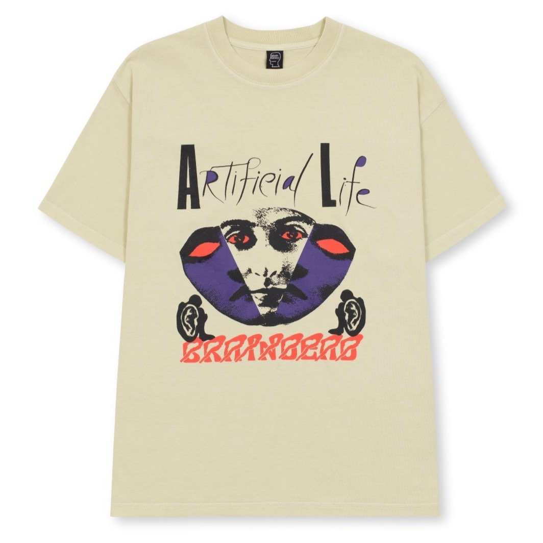 Brain Dead Artificial Life T-Shirt - Sand