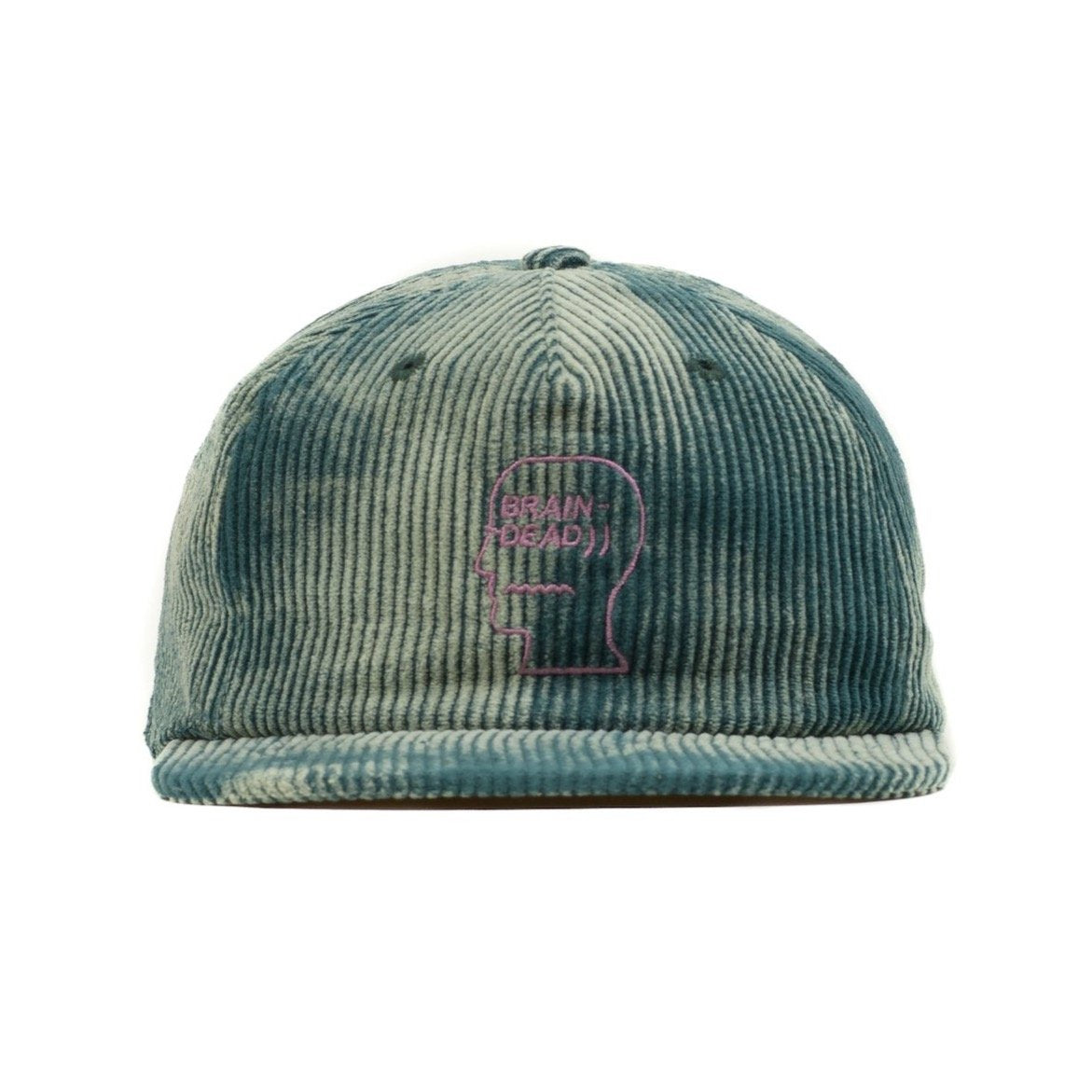 Brain Dead Bleach Cord Logo Head 5 Panel - Mallard Green