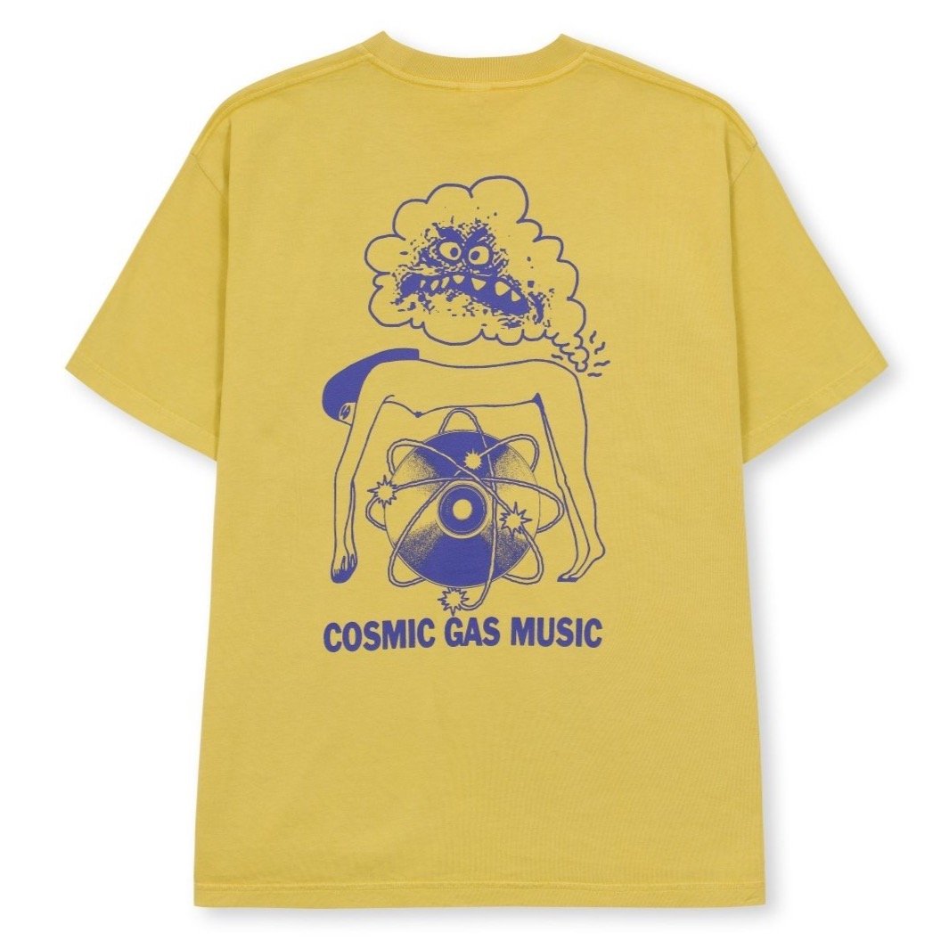Brain Dead Cosmic Gas T-Shirt - Gold