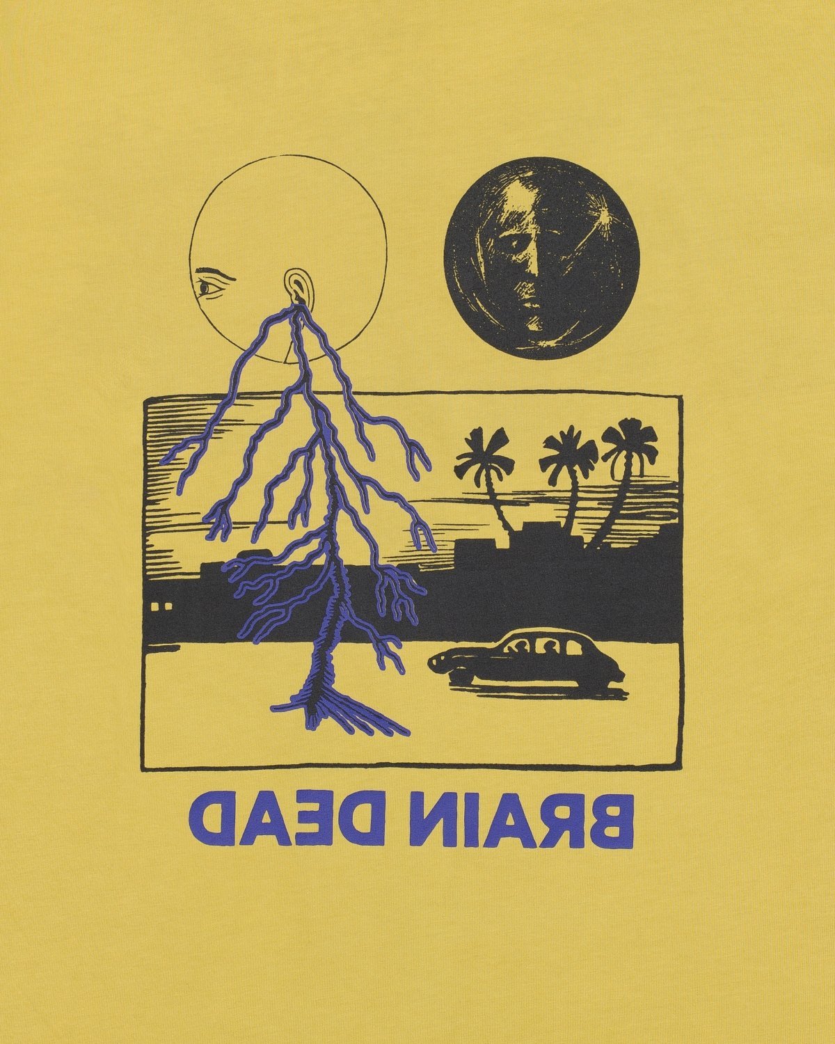 Brain Dead Cosmic Gas T-Shirt - Gold