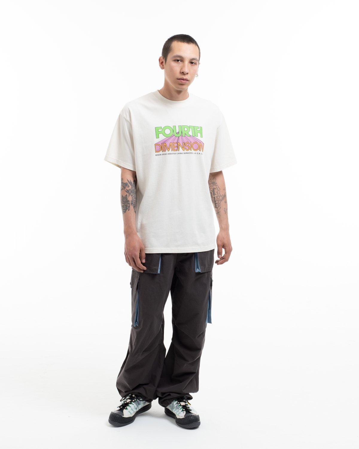 Brain Dead Fourth Dimension T-Shirt - Natural