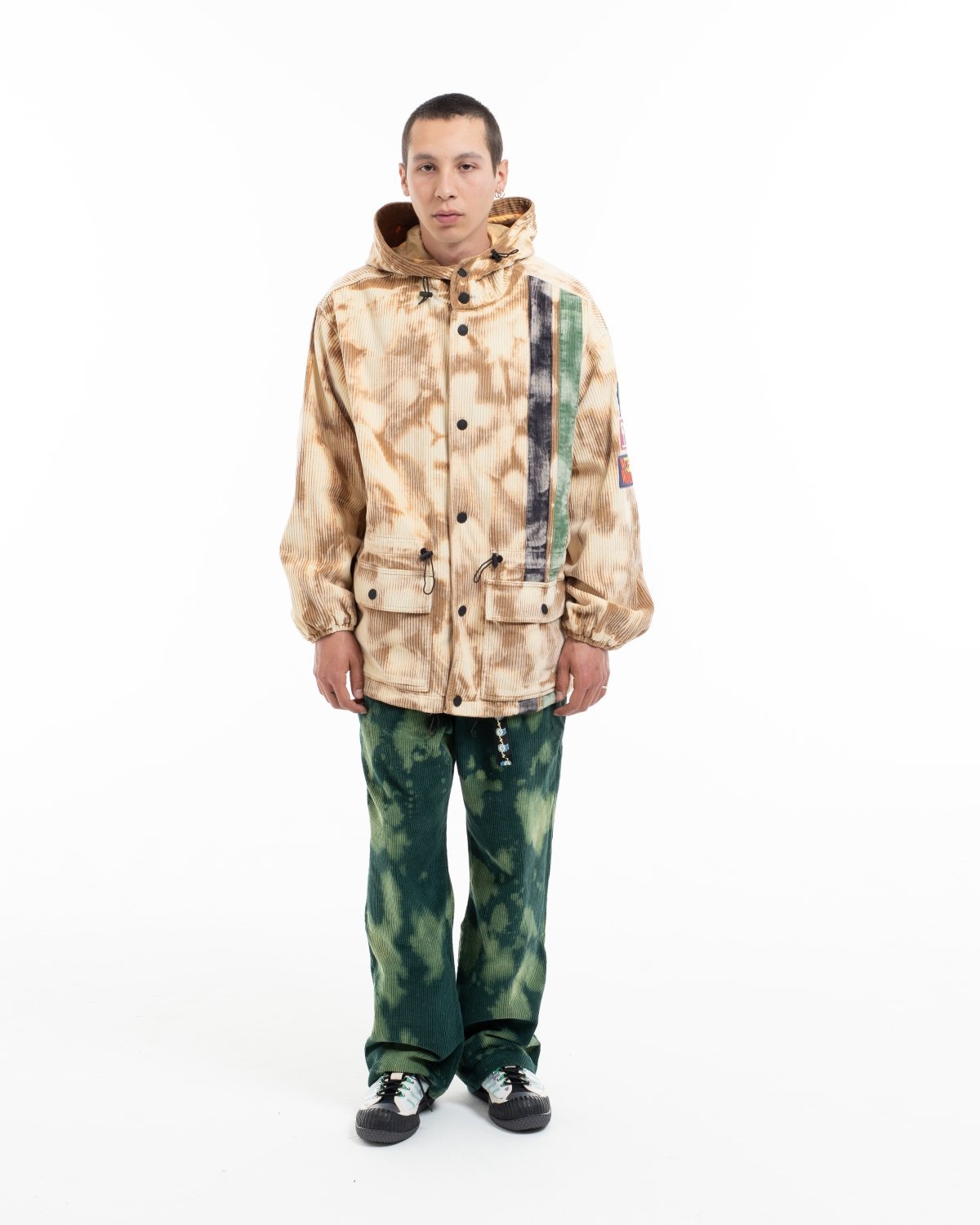 Brain Dead Corduroy Racing Jacket - Cream