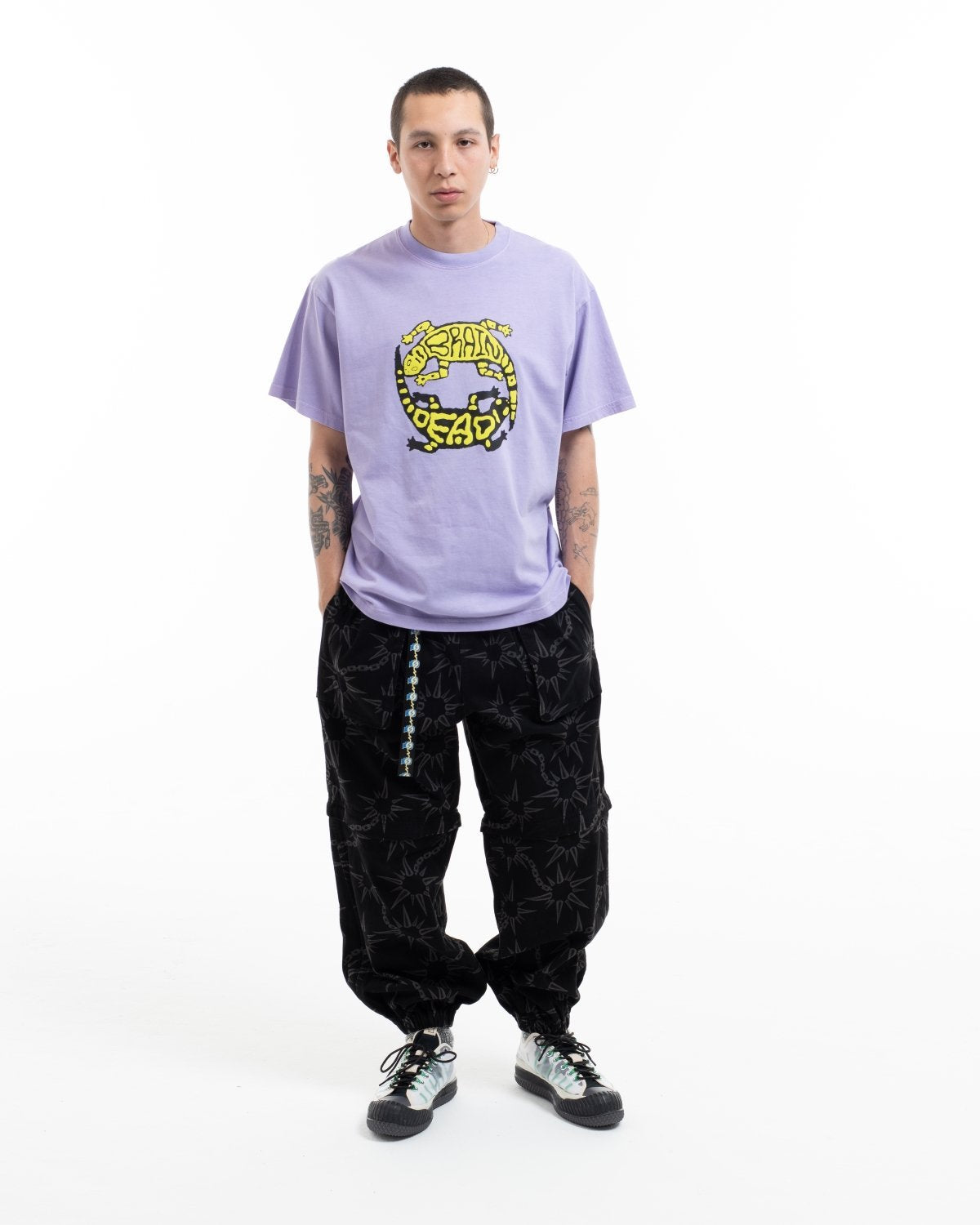 Brain Dead Lizard Lock T-Shirt - Lavender