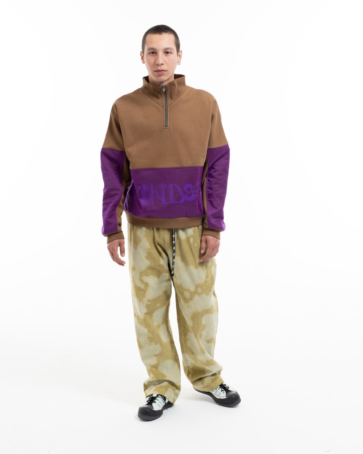 Brain Dead Sinister Screw Overlay Fleece - Brown