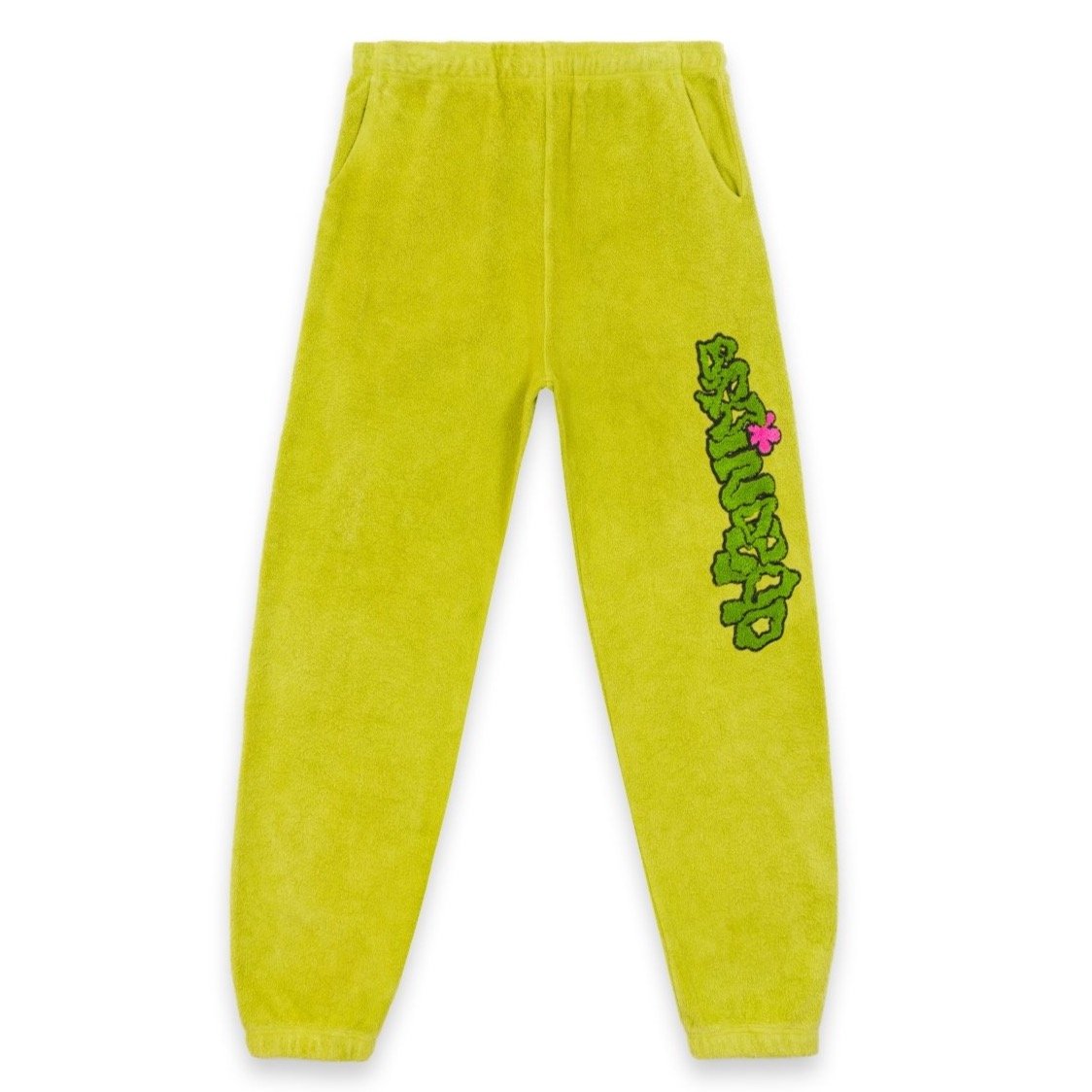Brain Dead Slime Reverse Fleece Pant - Apple