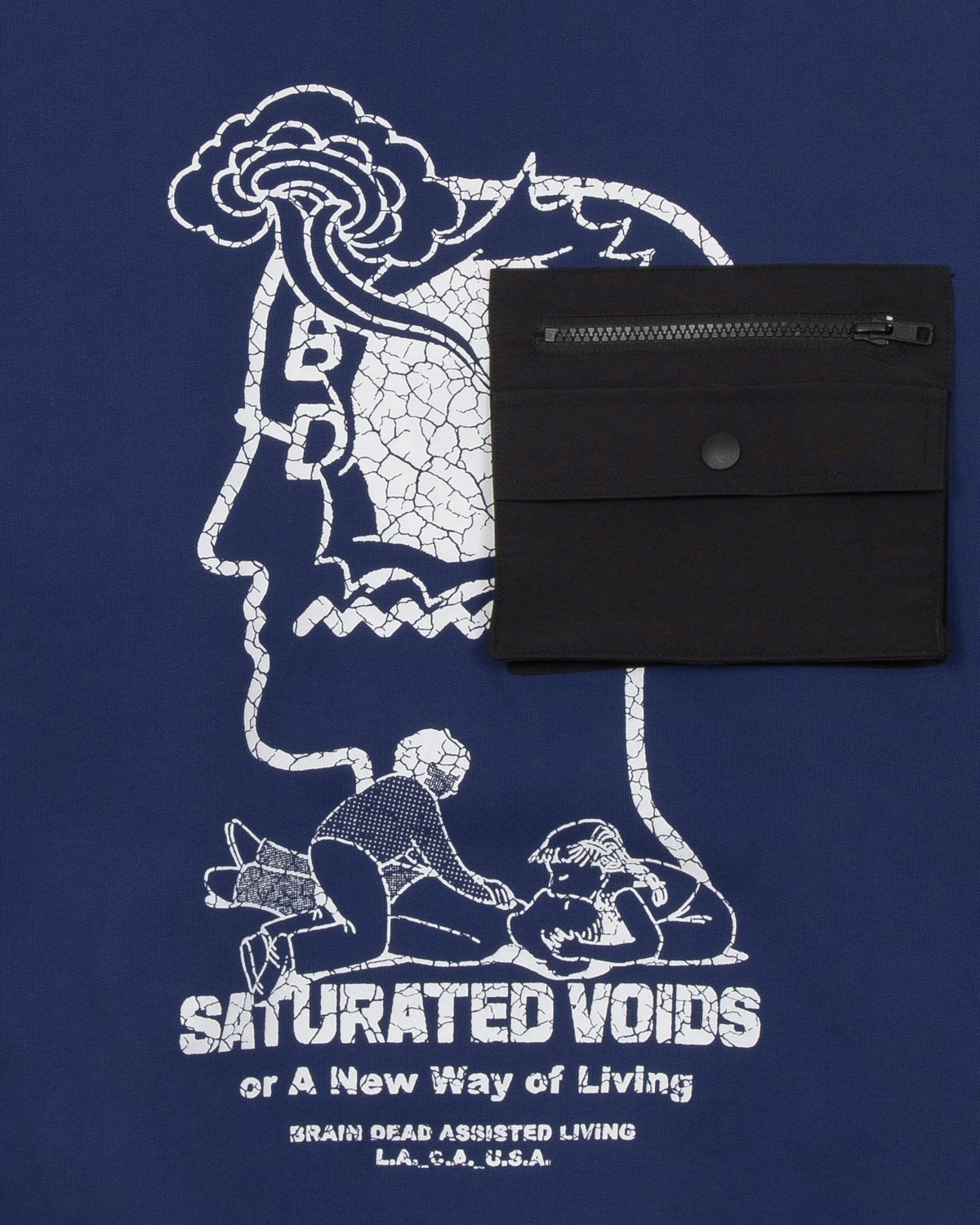 Brain Dead Saturated Voids Sweatshirt - Blue