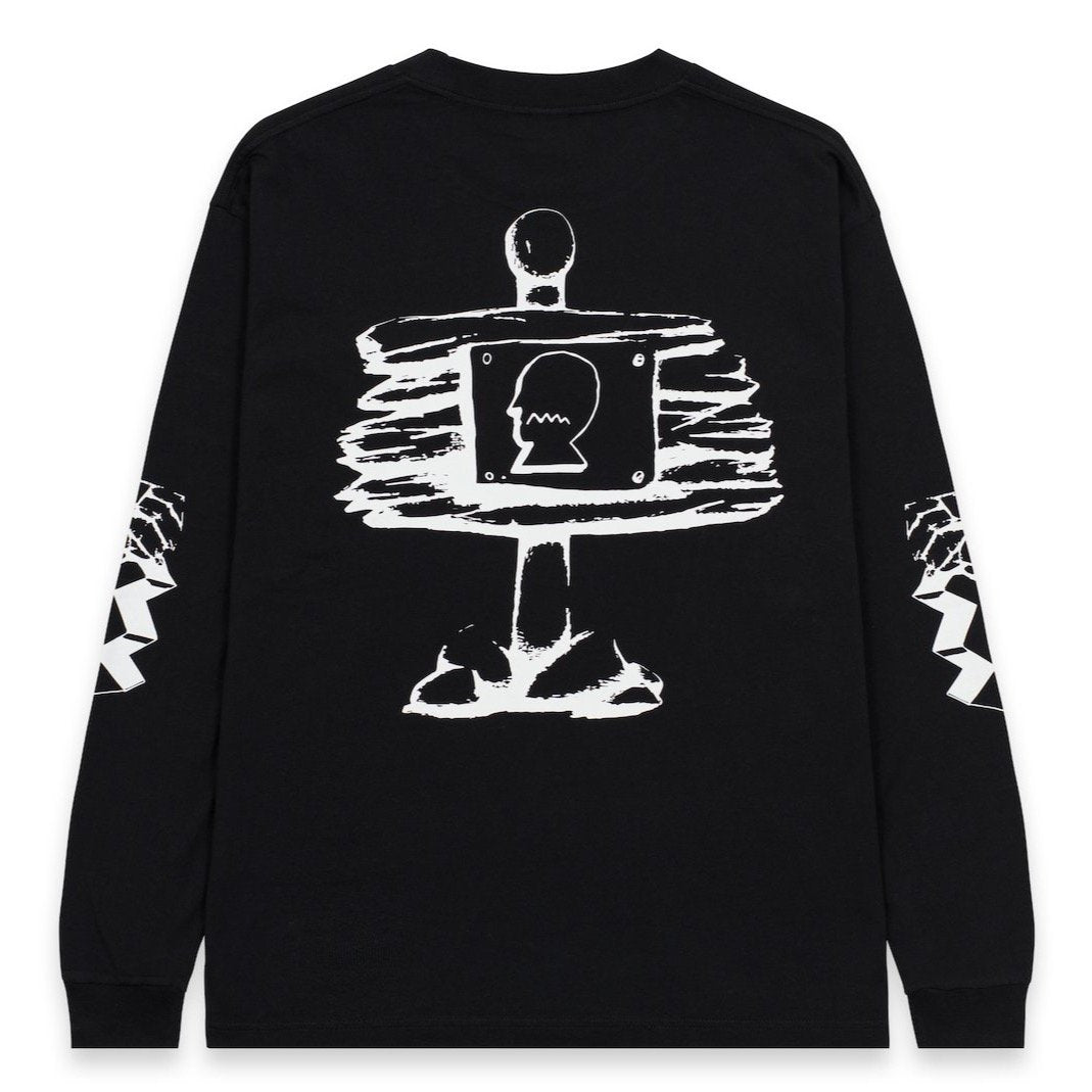 Brain Dead Trailhead LS T-Shirt - Washed Black