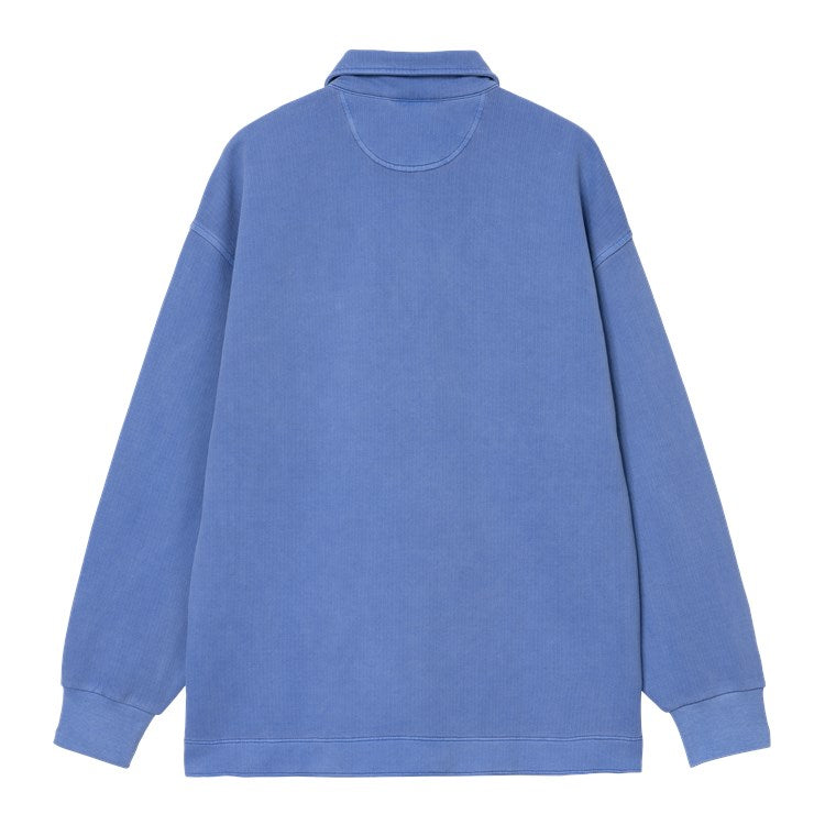 Carhartt WIP Pique Script Sweat - Wolfsbane White Garment Dyed