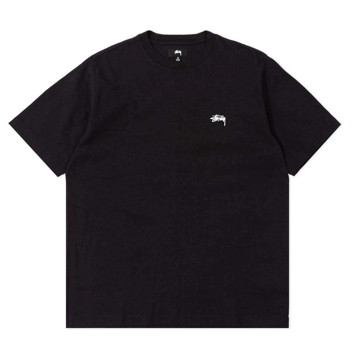 Stüssy Overdyed Stock Logo T-Shirt - Black