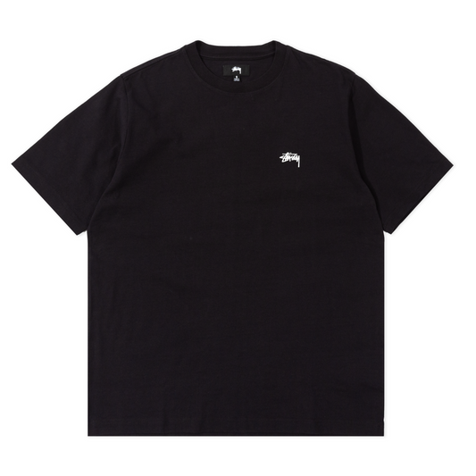 Stüssy Overdyed Stock Logo T-Shirt - Black