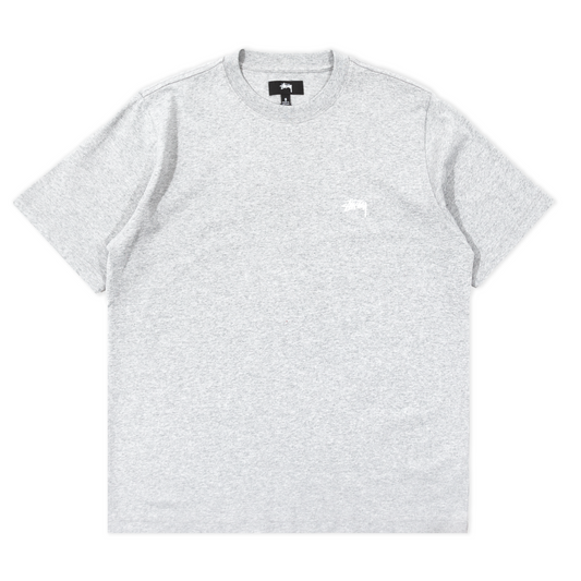 Stüssy Overdyed Stock Logo T-Shirt - Grey Heather