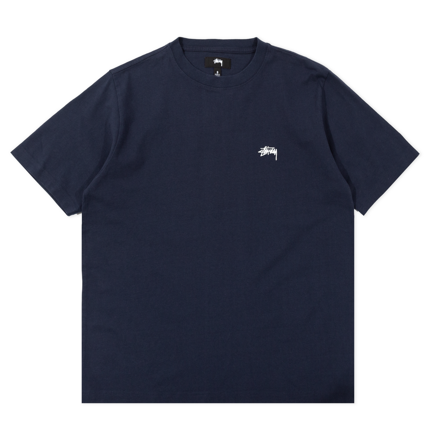 Stüssy Overdyed Stock Logo T-Shirt - Navy