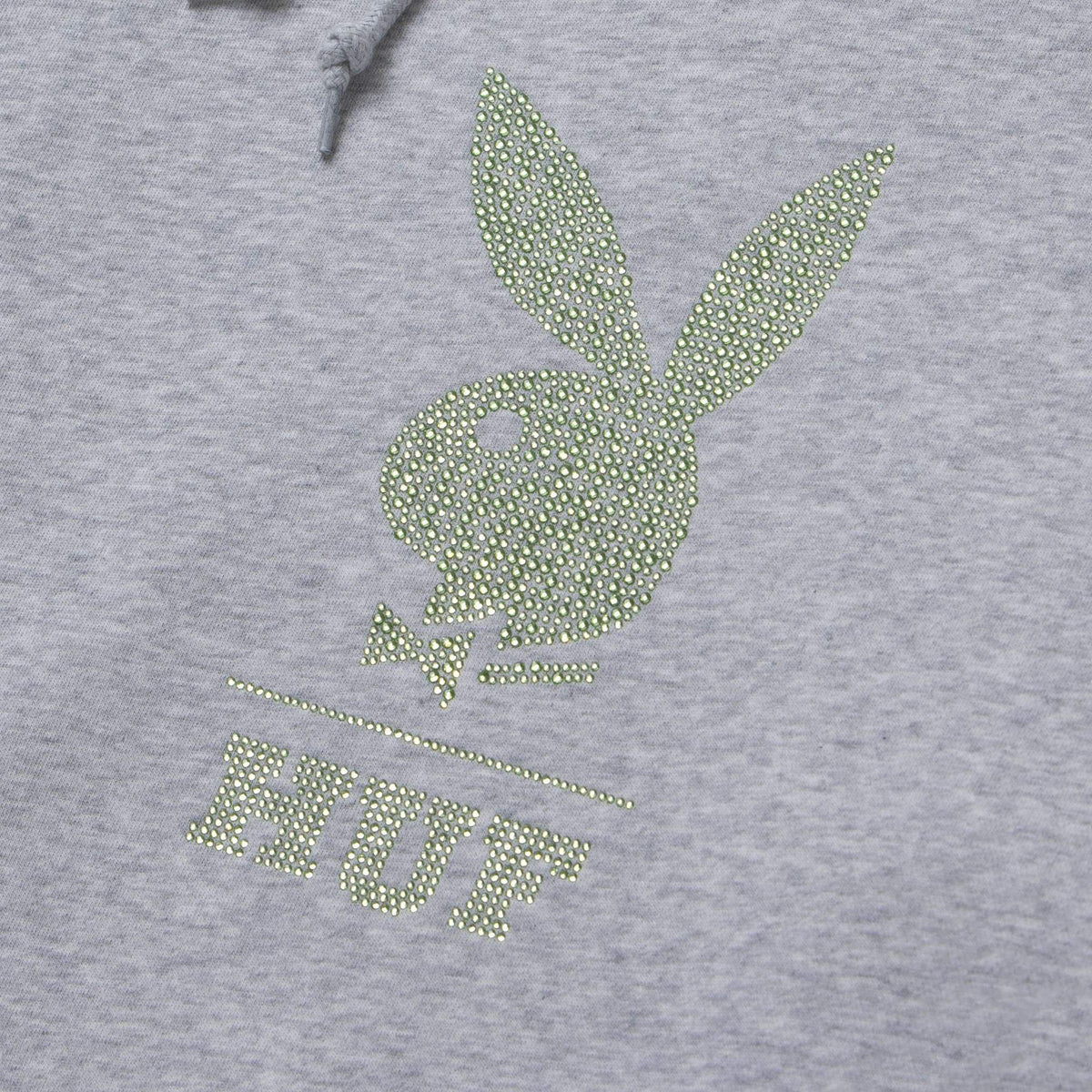 HUF x Playboy Rhinestone Hoodie - Grey Heather