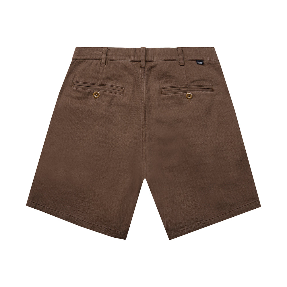 General Admission Pleated Shorts - Brown