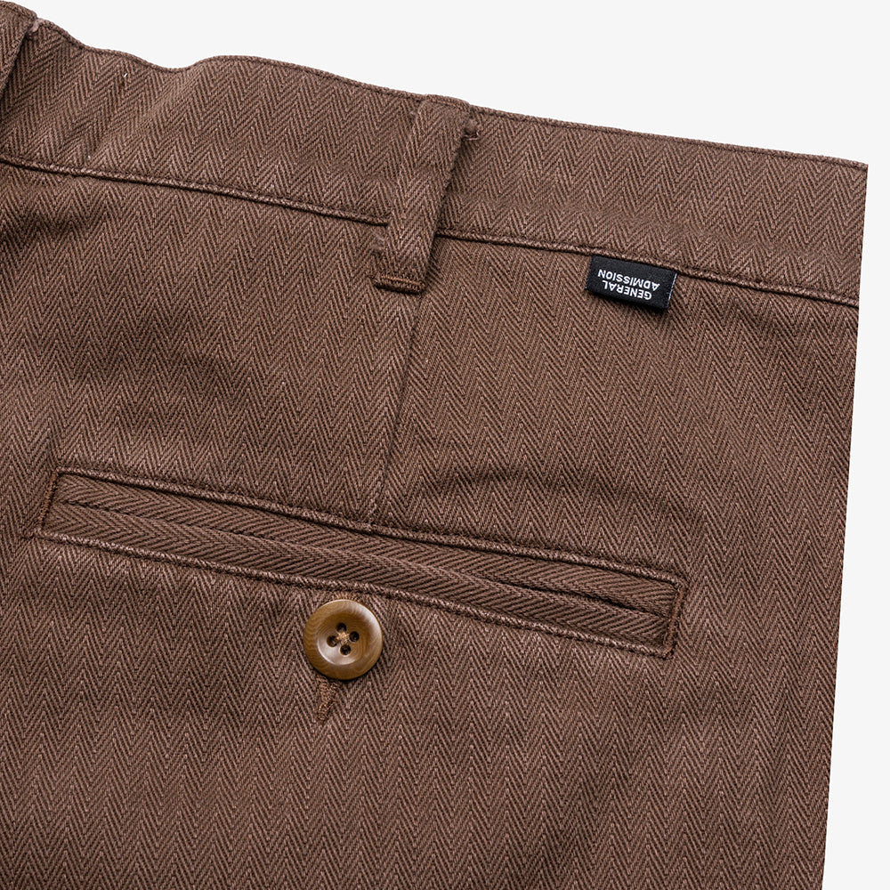 General Admission Pleated Shorts - Brown