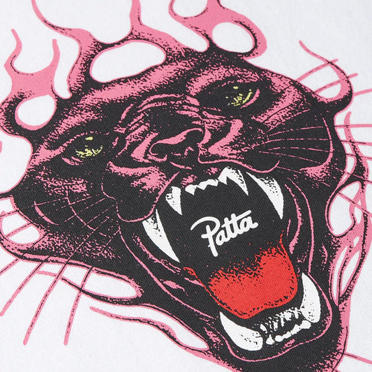 Patta Fire Panther T-Shirt - White