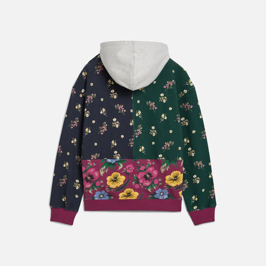Patta Floral Patchwork Hooded Knit