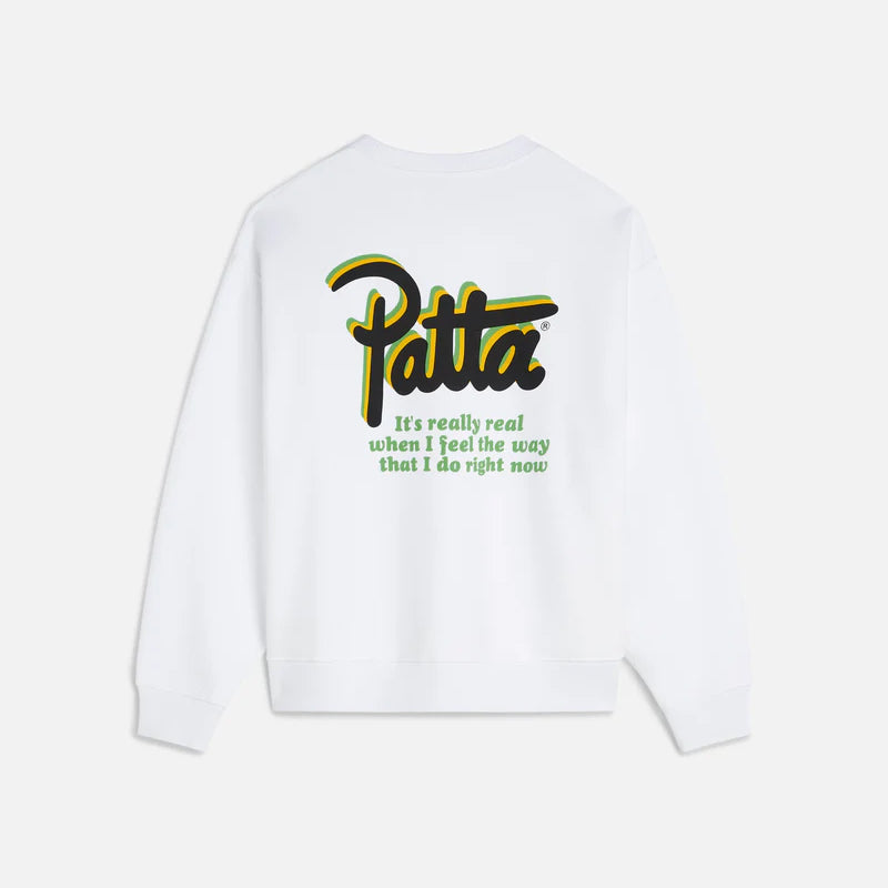 Patta Block Party Crewneck - White
