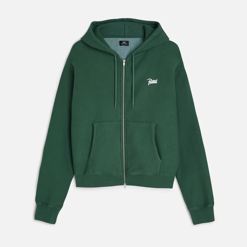 Patta Classic Zip Up Hood - Bistro Green