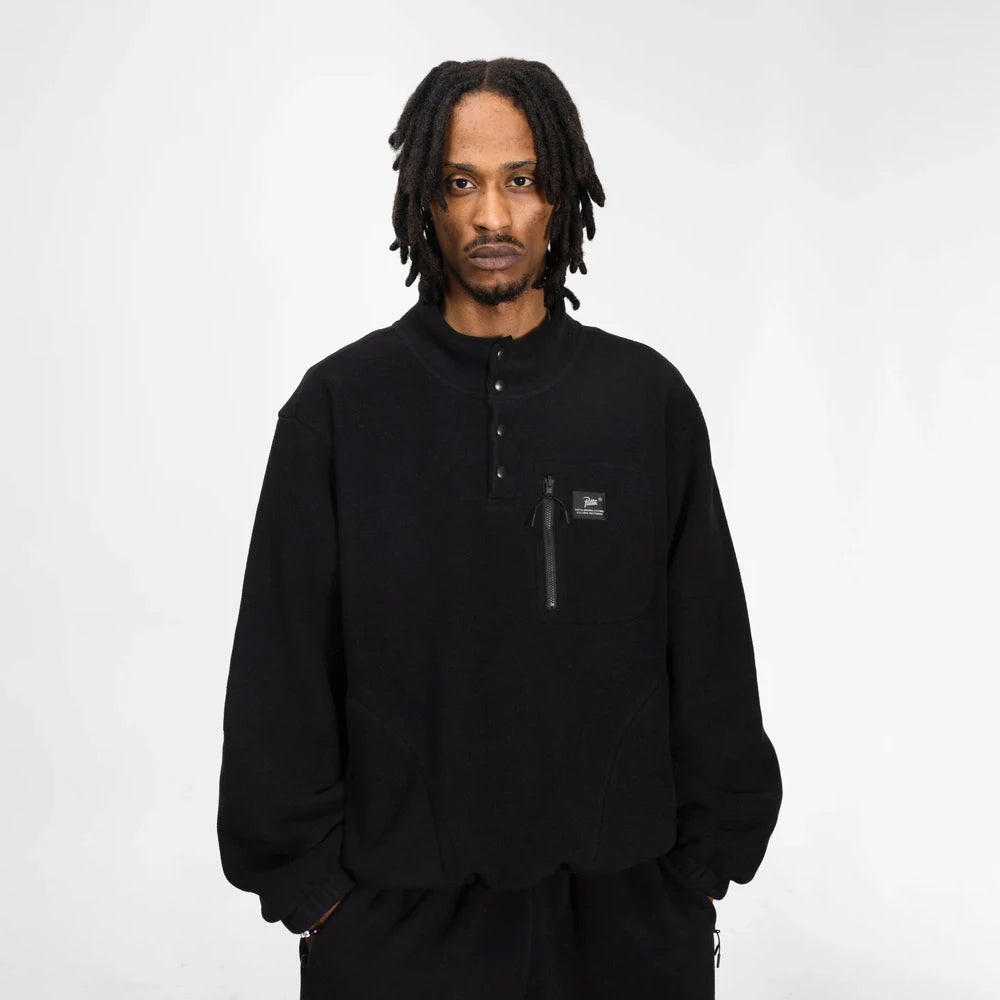 Patta Sherpa Fleece Overhead - Black