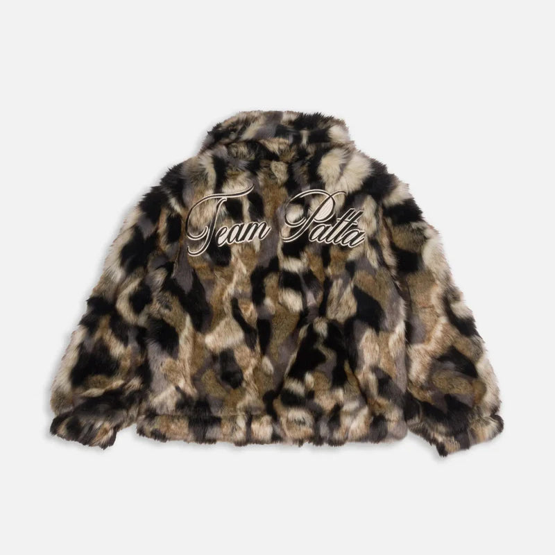 Patta Faux Fur Patchwork Jacket - Multi