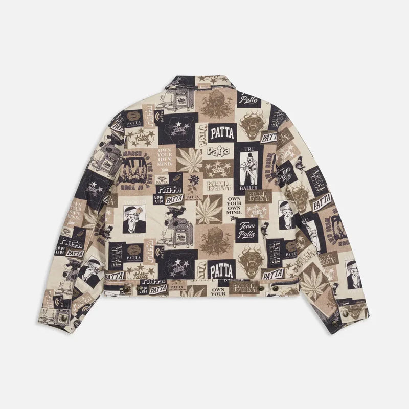 Patta Collage Insulated Canvas Jacket - Multi