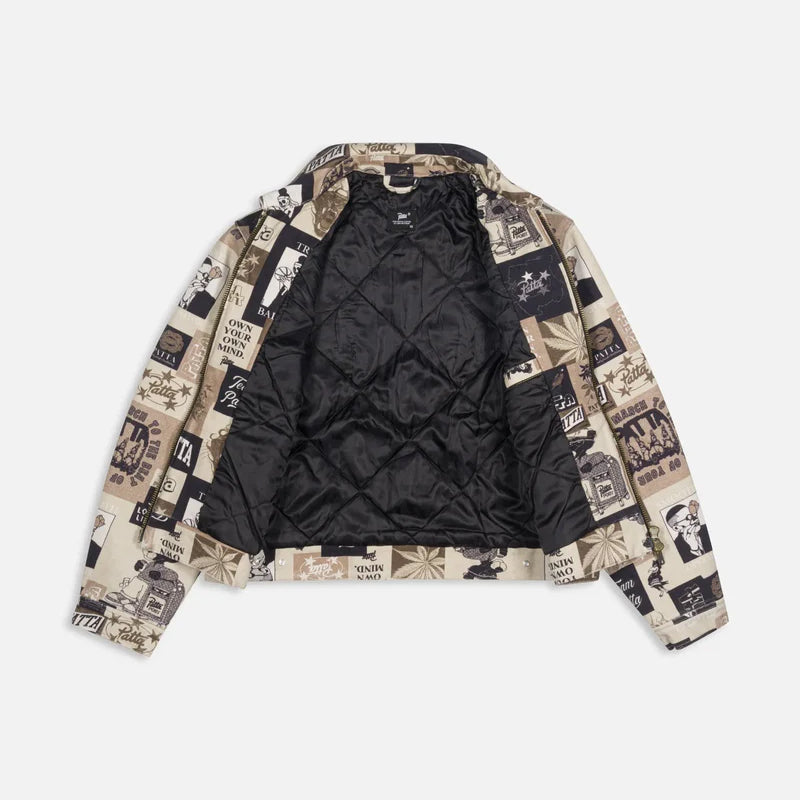 Patta Collage Insulated Canvas Jacket - Multi