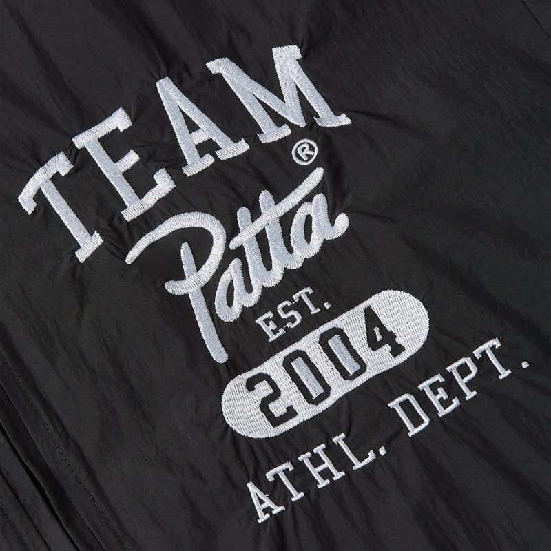Patta Athletic Nylon Track Jacket - Black
