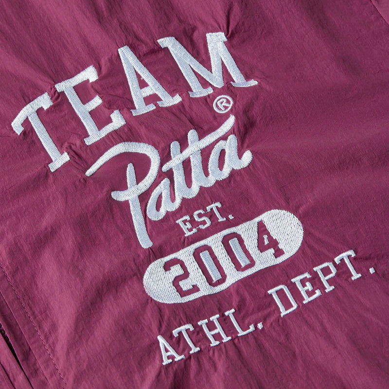 Patta Athletic Nylon Track Jacket - Boysenberry