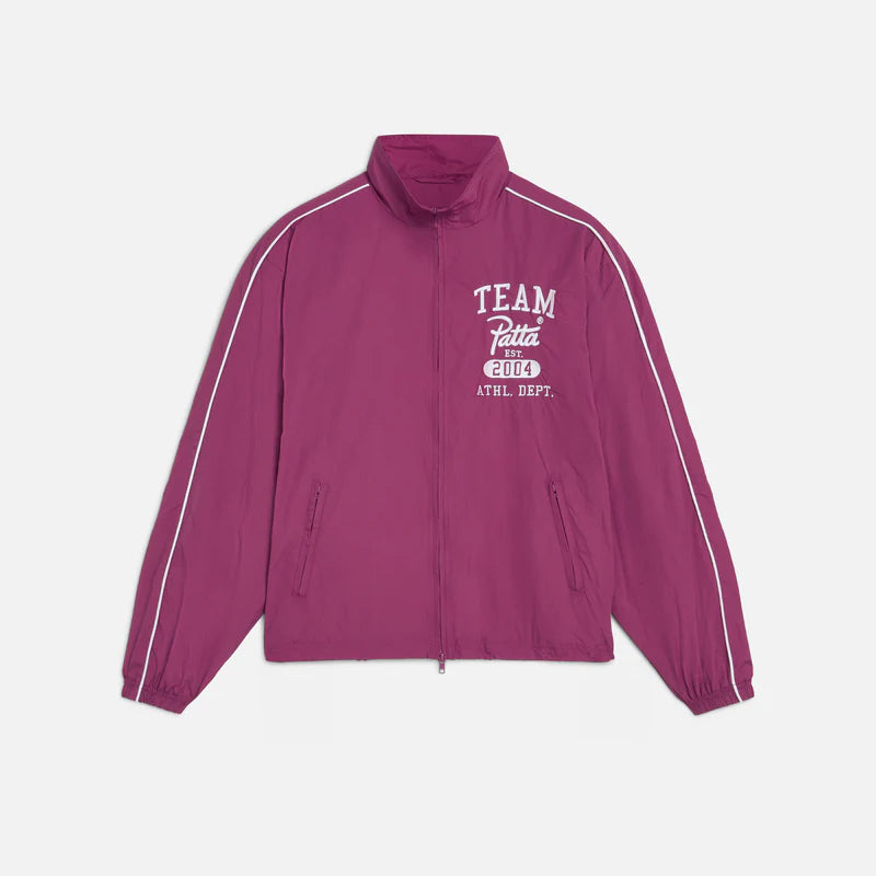 Patta Athletic Nylon Track Jacket - Boysenberry