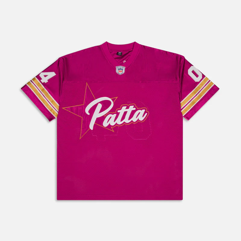 Patta All Star Football Jersey - Fuchia Red
