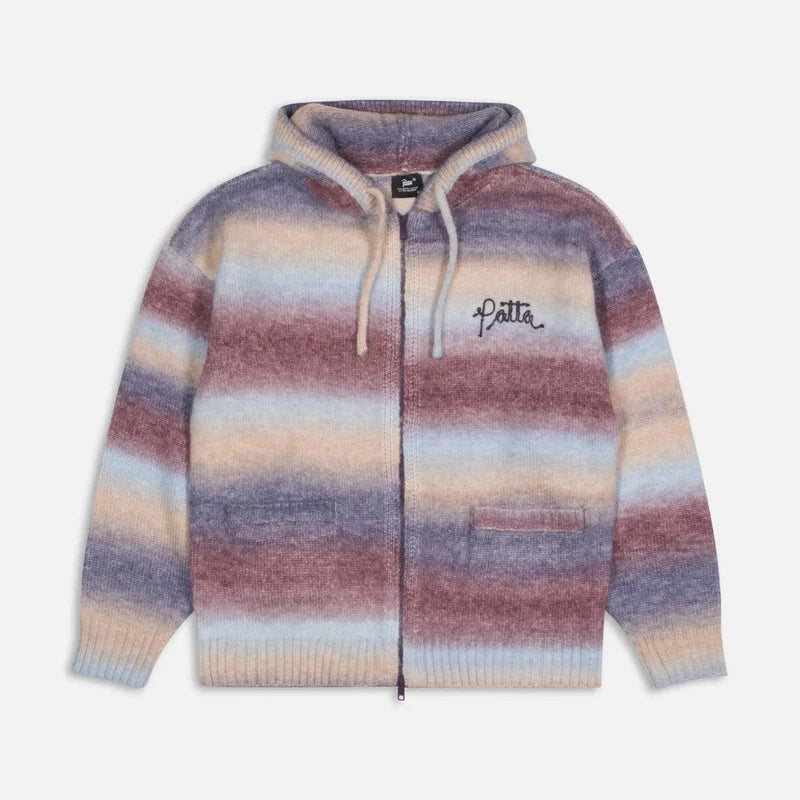 Patta Space Dye Hooded Sweater - Multi