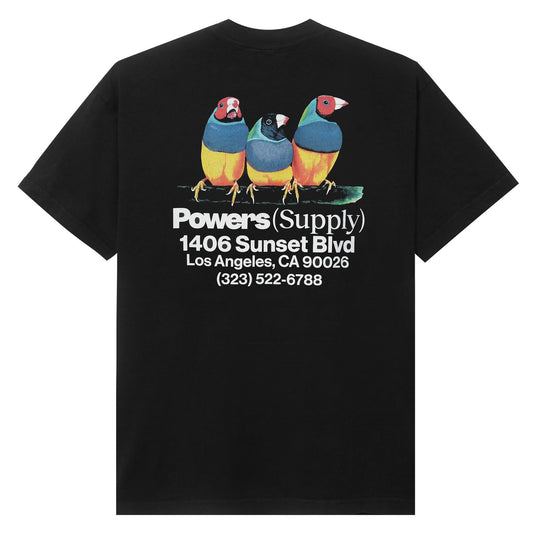 Powers Bird T-Shirt - Black