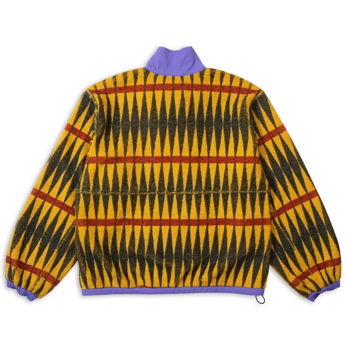 Brain Dead Configuration Printed Sherpa Jacket - Mustard