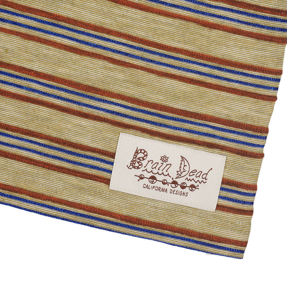 Brain Dead Pudu Stripe SS Tee - Natural