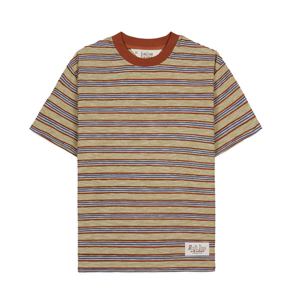Brain Dead Pudu Stripe SS Tee - Natural