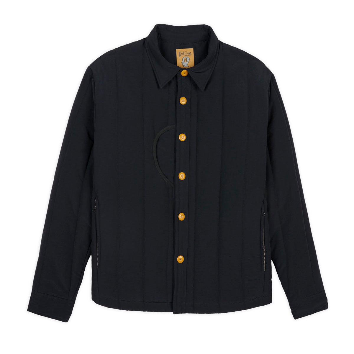 Brain Dead Puffer Button Up Shirt - Navy