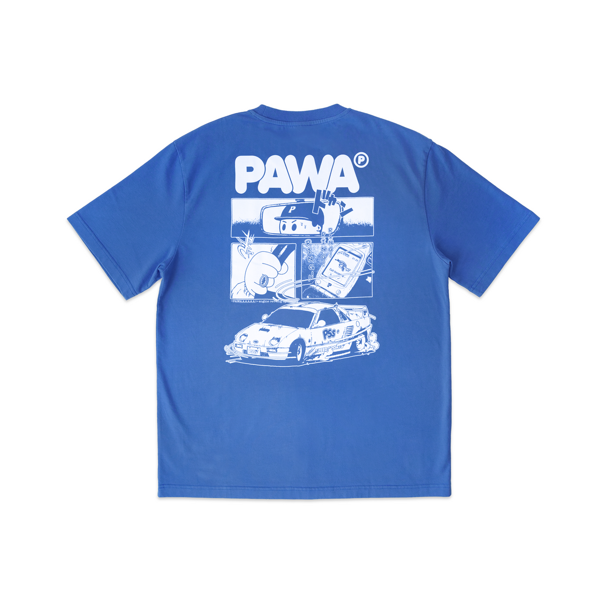 PAWA Speed Sports Racing T-Shirt - Racing Blue