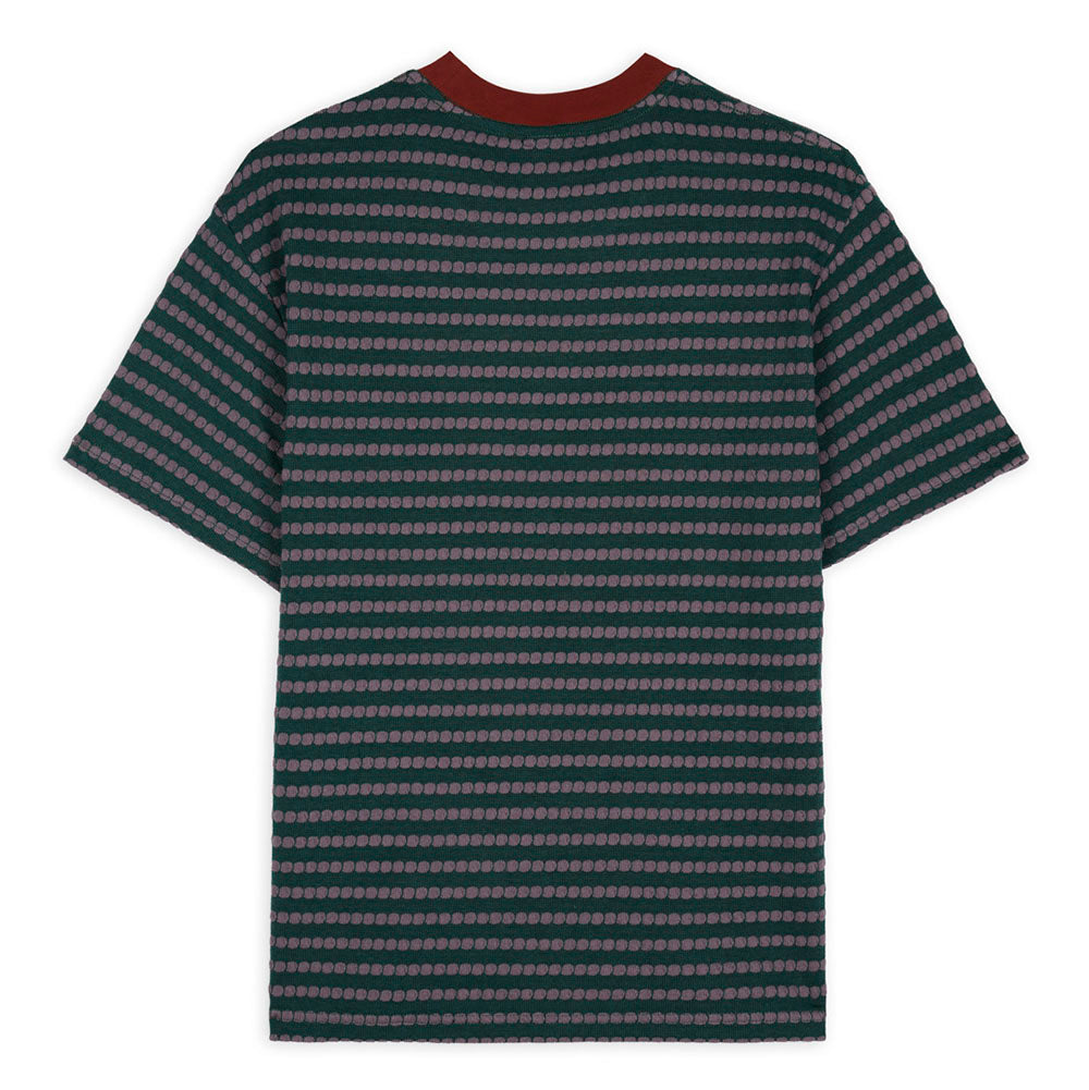 Brain Dead Raised Dot Striped T-Shirt - Forest Green