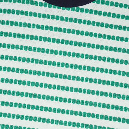 Brain Dead Raised Dot Striped T-Shirt - Sea Foam