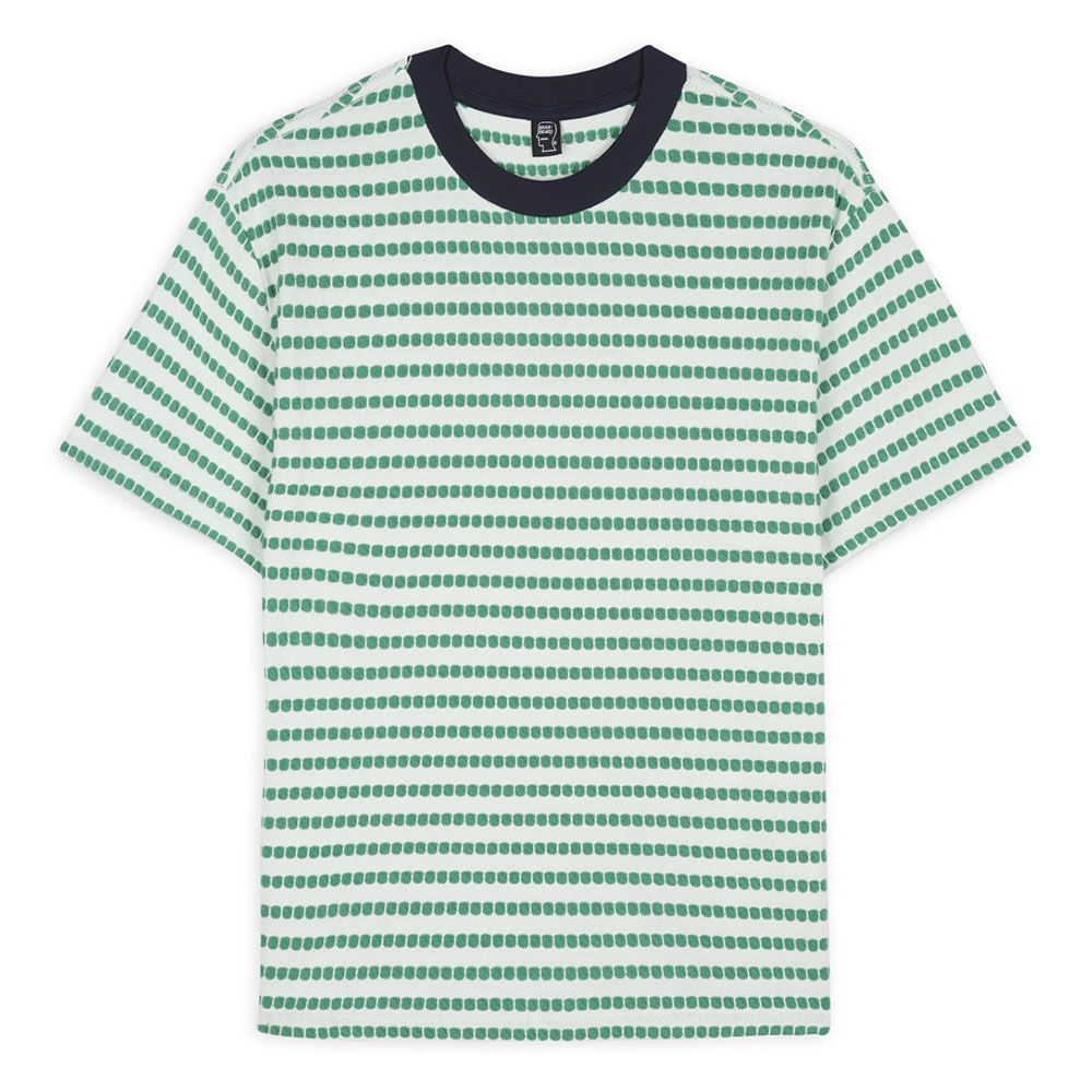 Brain Dead Raised Dot Striped T-Shirt - Sea Foam