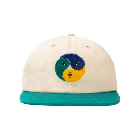 Real Bad Man 3 Way 6 Panel Cap - Natural Green