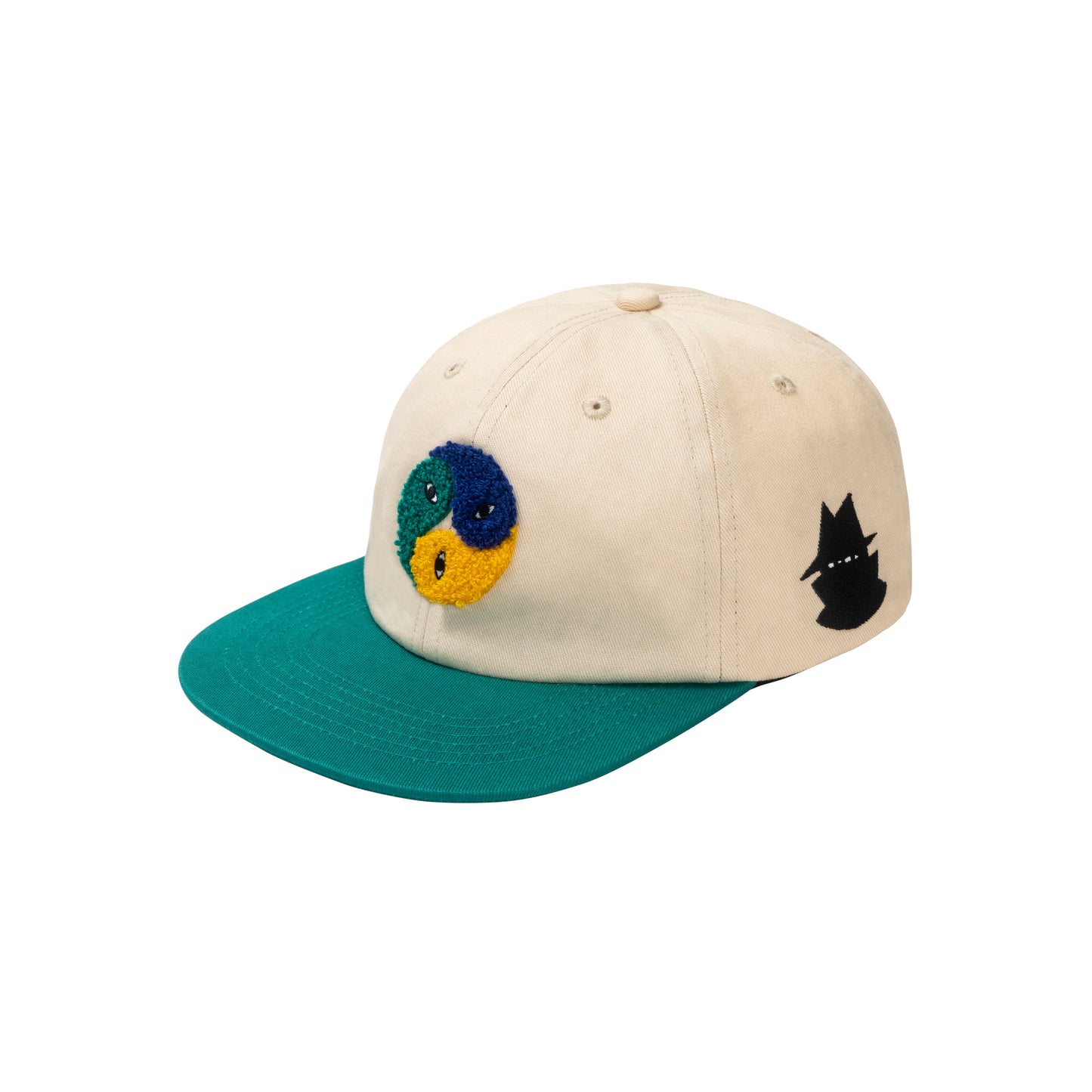 Real Bad Man 3 Way 6 Panel Cap - Natural Green