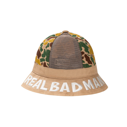 Real Bad Man Lost Hiker Bucket Hat - Tan Camo