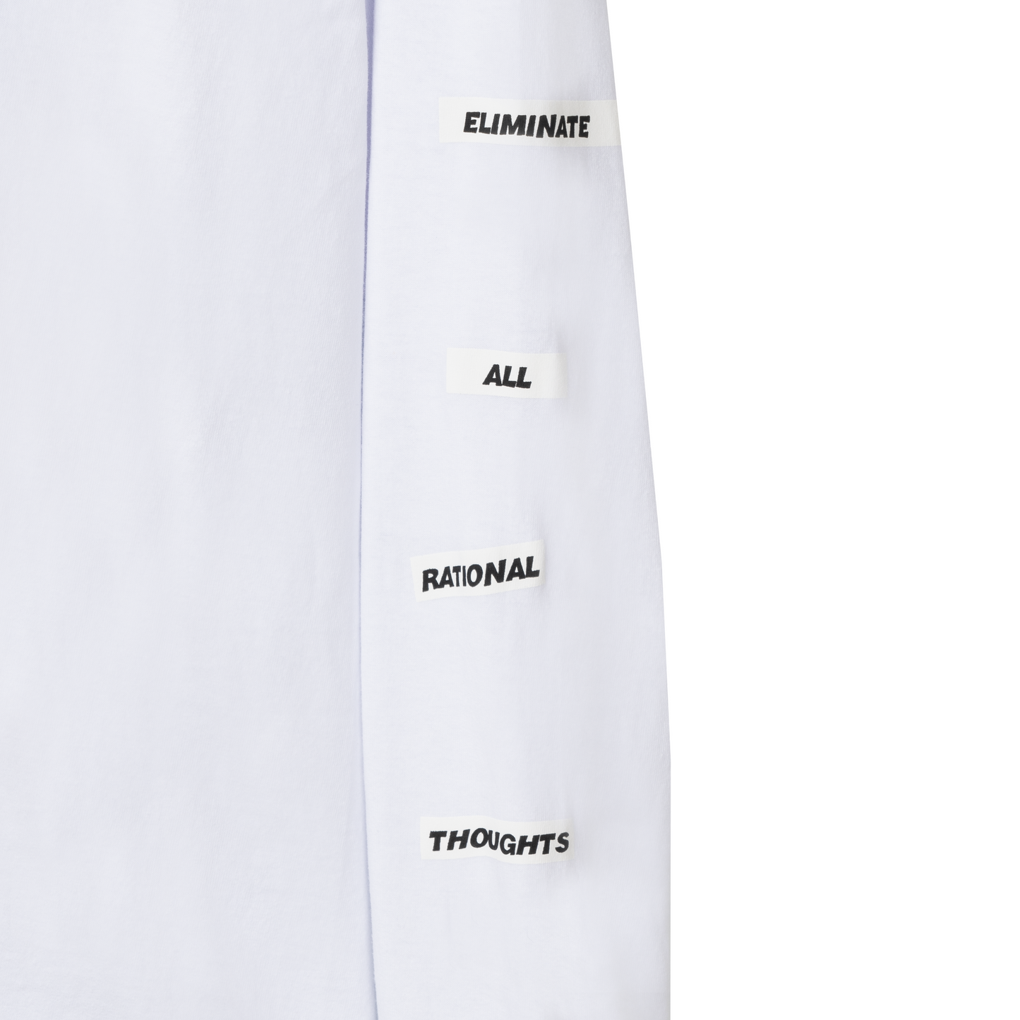 Real Bad Man Piano Man LS T-Shirt - White