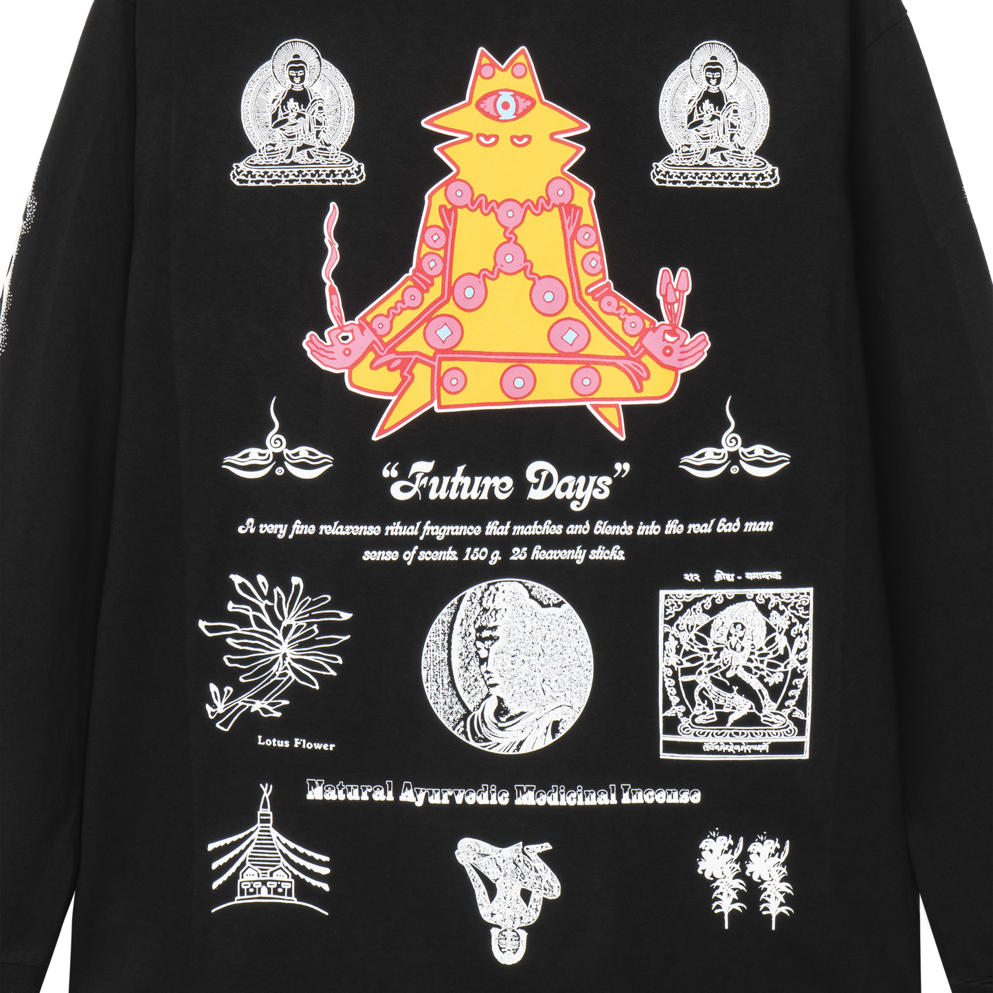 Real Bad Man Natural Fragrance LS T-Shirt - White