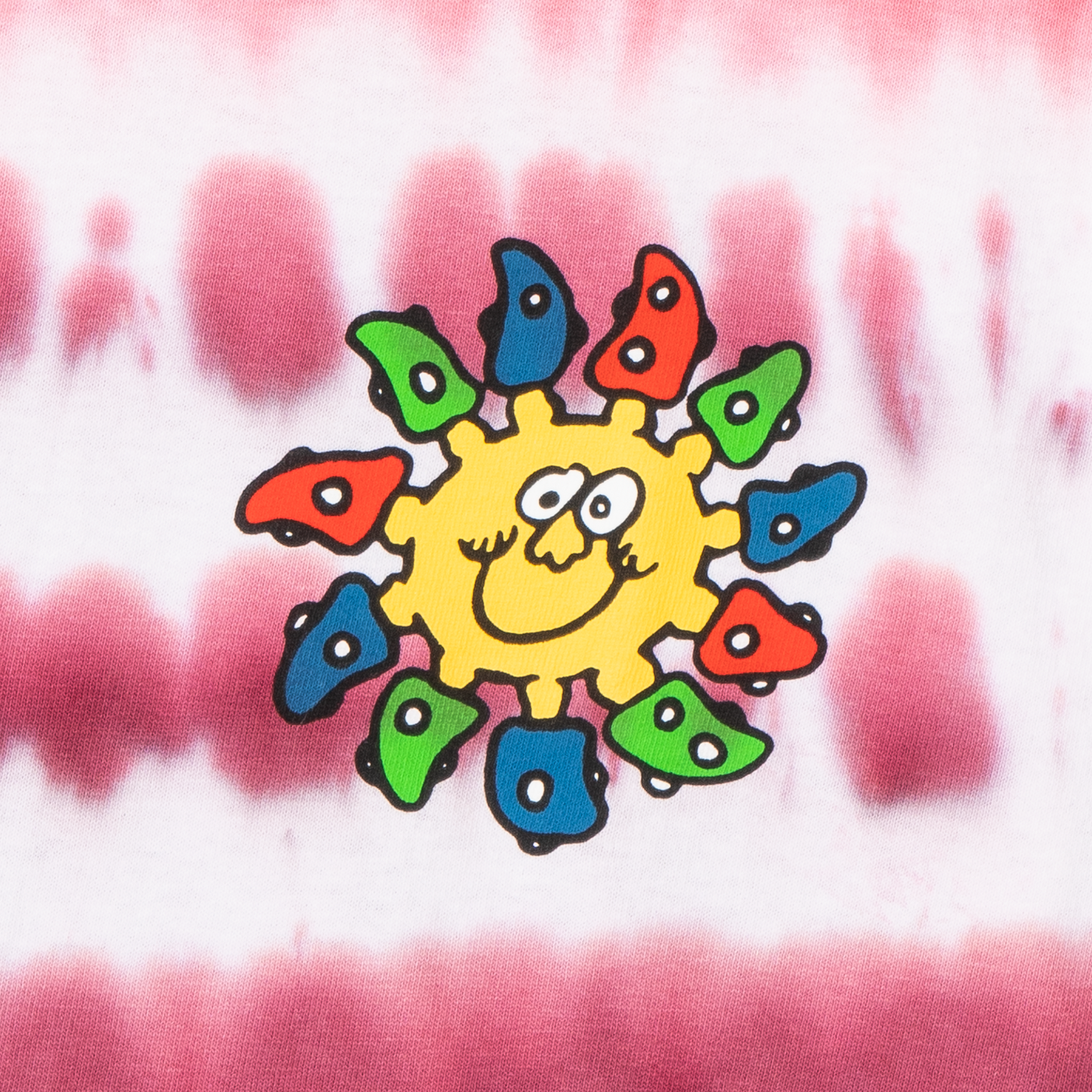 Real Bad Man Delic Sun Tie Dye T-Shirt - Pink