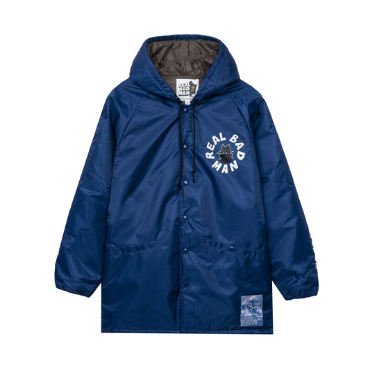 Real Bad Man Spiritual Bass Stadium Jacket - Navy