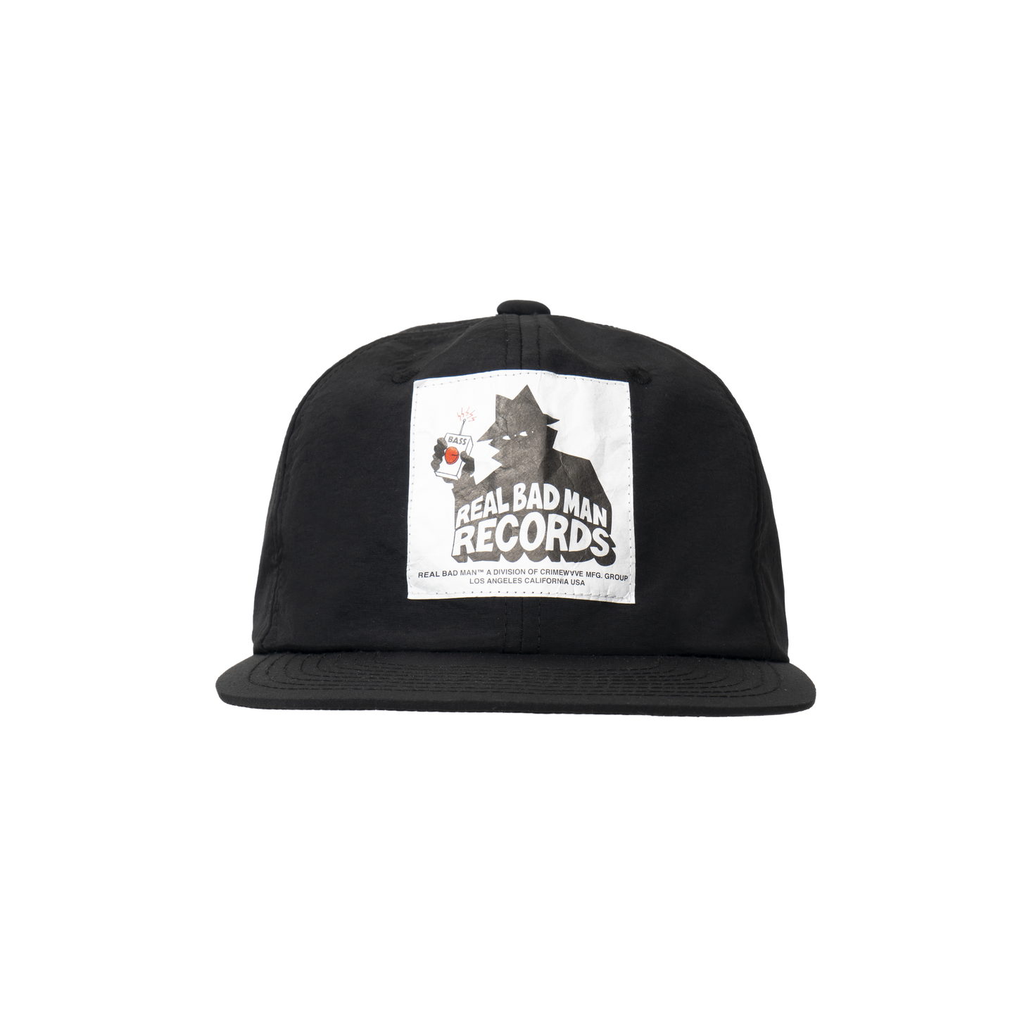 Real Bad Man 6 Panel Nylon Hat - Maroon